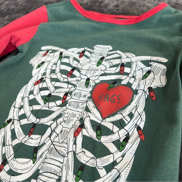 Rags Christmas Skeleton Romper Size 18-24 Months - Picture 2 of 6